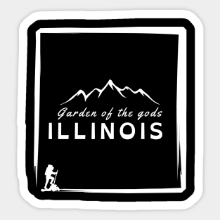 Garden of the gods, Illinois Sticker